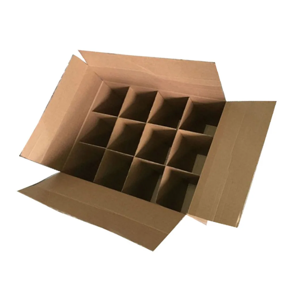 Transport Used Corrugated 12 Bottle Cardboard Wine Cardboard Box Hot