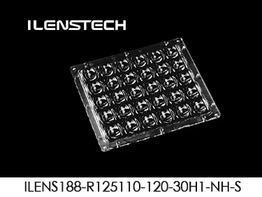 48/1 led optics lens 90 degree led lens square for car parks