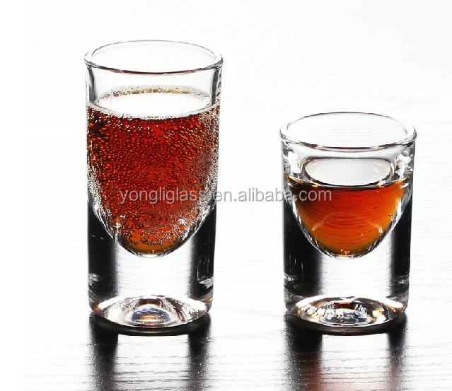 High quality crystal thick bottom shot glass,15ml shot glass , shot glass glassware