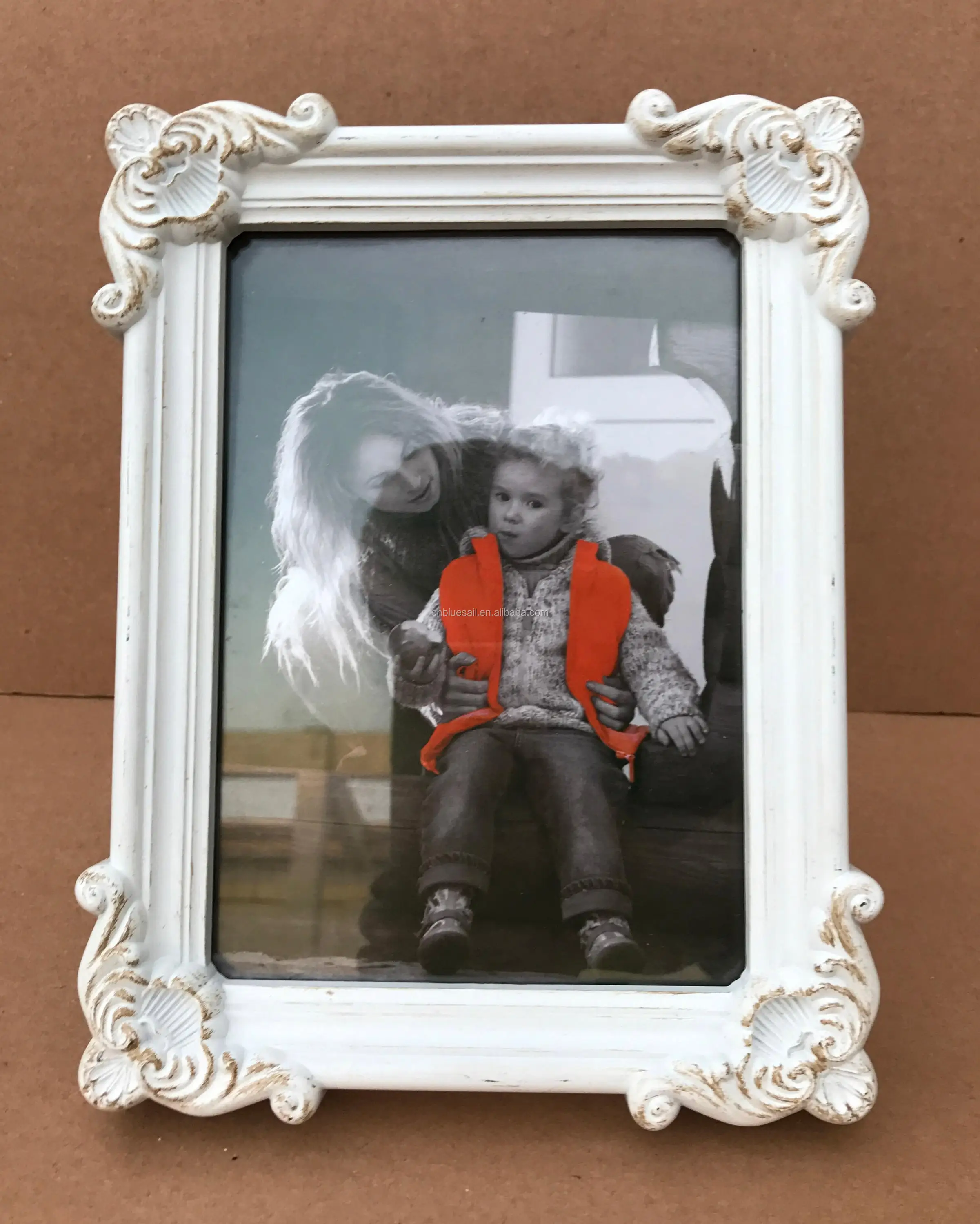 Vintage White Photo Frame,5x7" And 11x14" Picture Frame,Table/wall Art