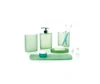 Luxury Hotel Resin Frosted Matt Green Bathroom Accessories Set