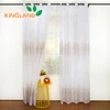 Latest High quality Custom Floral hand embroidered ready made sheer curtain fabric