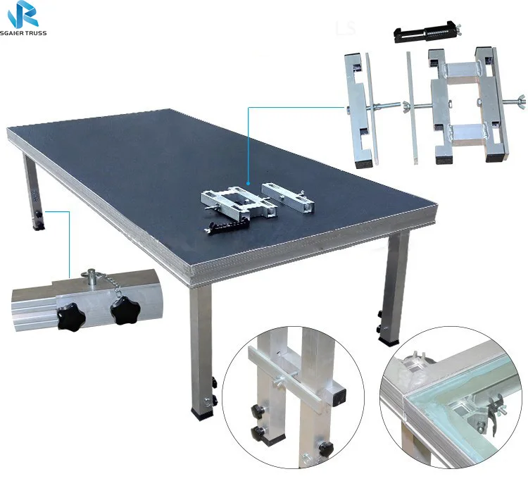 Outdoor Event Moving Stage Platform - Portable Aluminum Stage for Trade ...