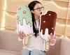 Short plush fabric cushion ice cream shaped cover lovely pillow for girl
