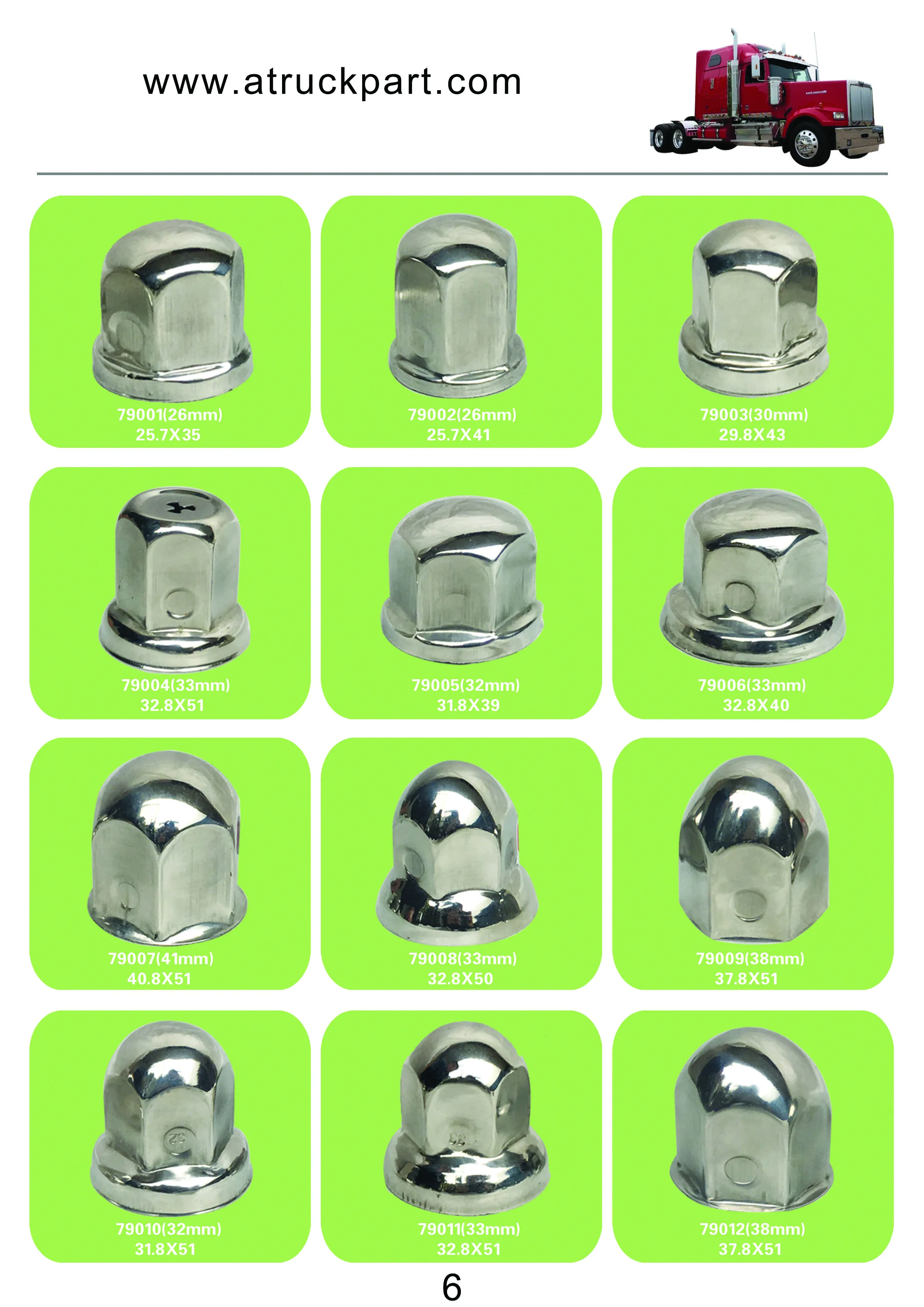 Chrome Wheel Cover 17.5inch 6holes Pcd222mm For Hino Isuzu Fuso Nissan