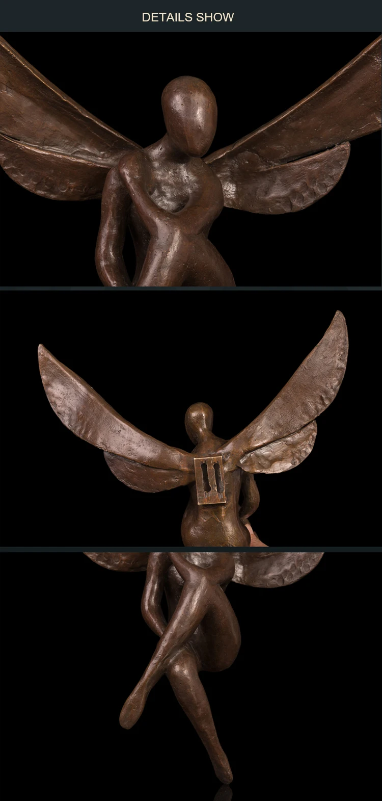 bronze fairy sculpture