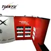 China professional aluminum PVC full color free assembly indoor magnetic pop up display stand portable
