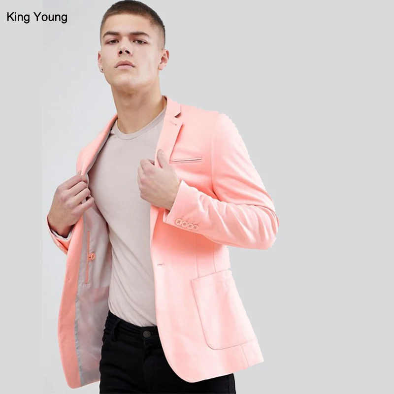 peach blazer men