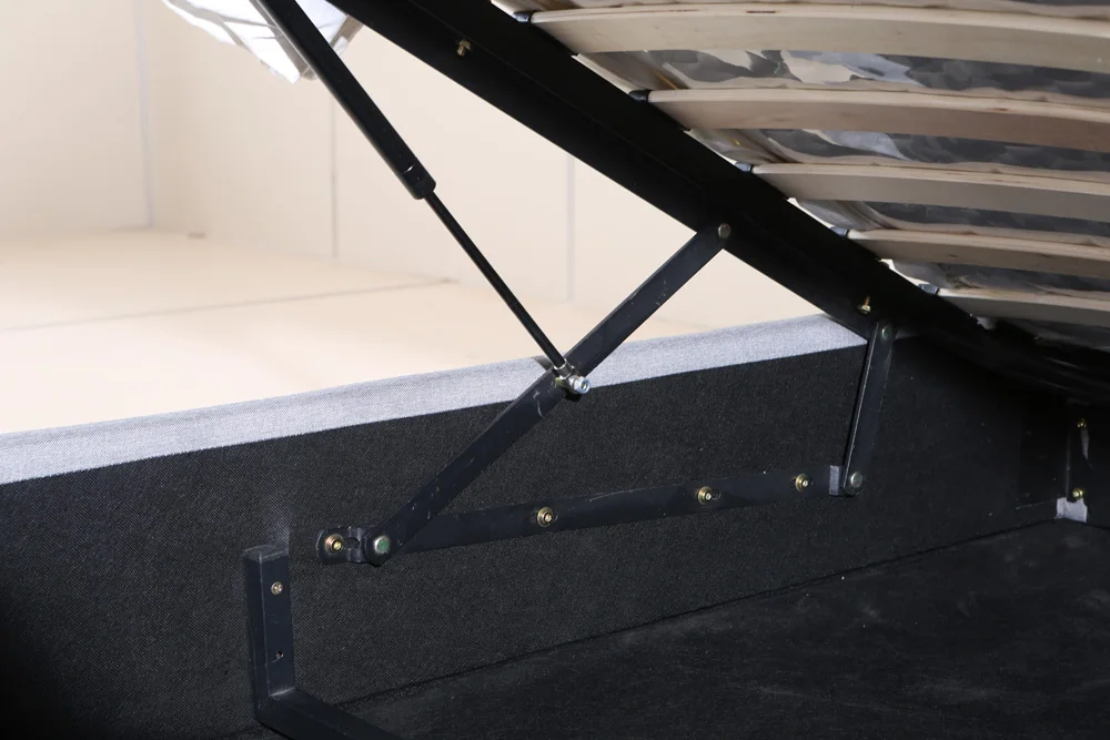 King Size Queen Double Frame Hydraulic Lift Up Storage Bed Design