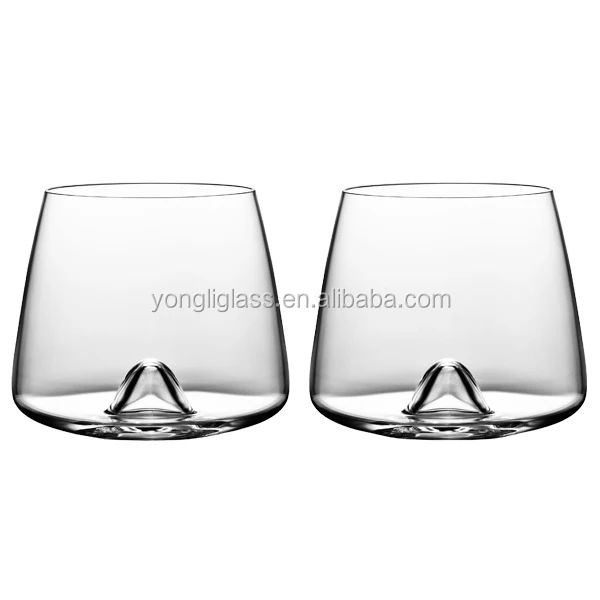 Novelty designed whisky glass ,hand blown whisky glasses