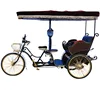 made in China sightseeing electric passenger pedicab 3 wheel electric tricycle rickshaw bike
