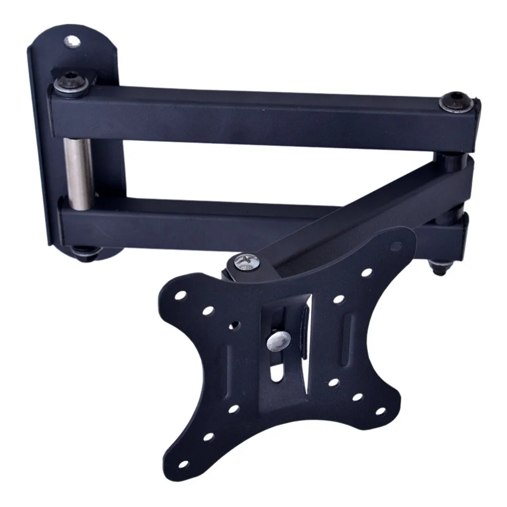 
Adjustable Universal Articulating Tilt Swivel Plasma Sliding Arm Black Full Motion Steel LCD LED Flat TV Wall Mount 