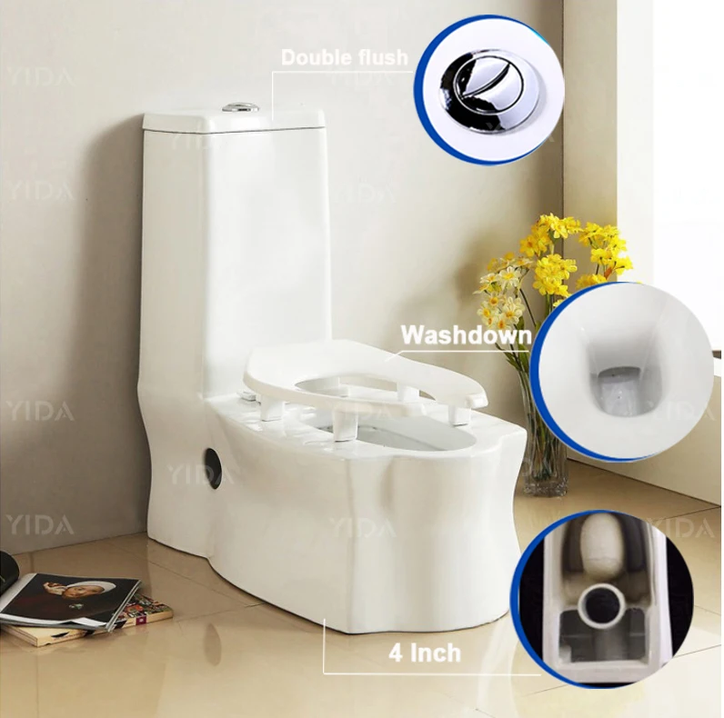 China Factory Lavatory Hot Sale Top Quality S-trap Washdown WC Toilet