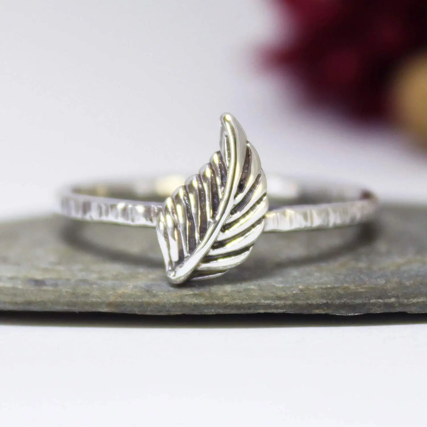 CloseoutWarehouse Oxidized Sterling Silver Ancient Concave Ring
