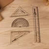 Clear Plastic Ruler Geometry Set