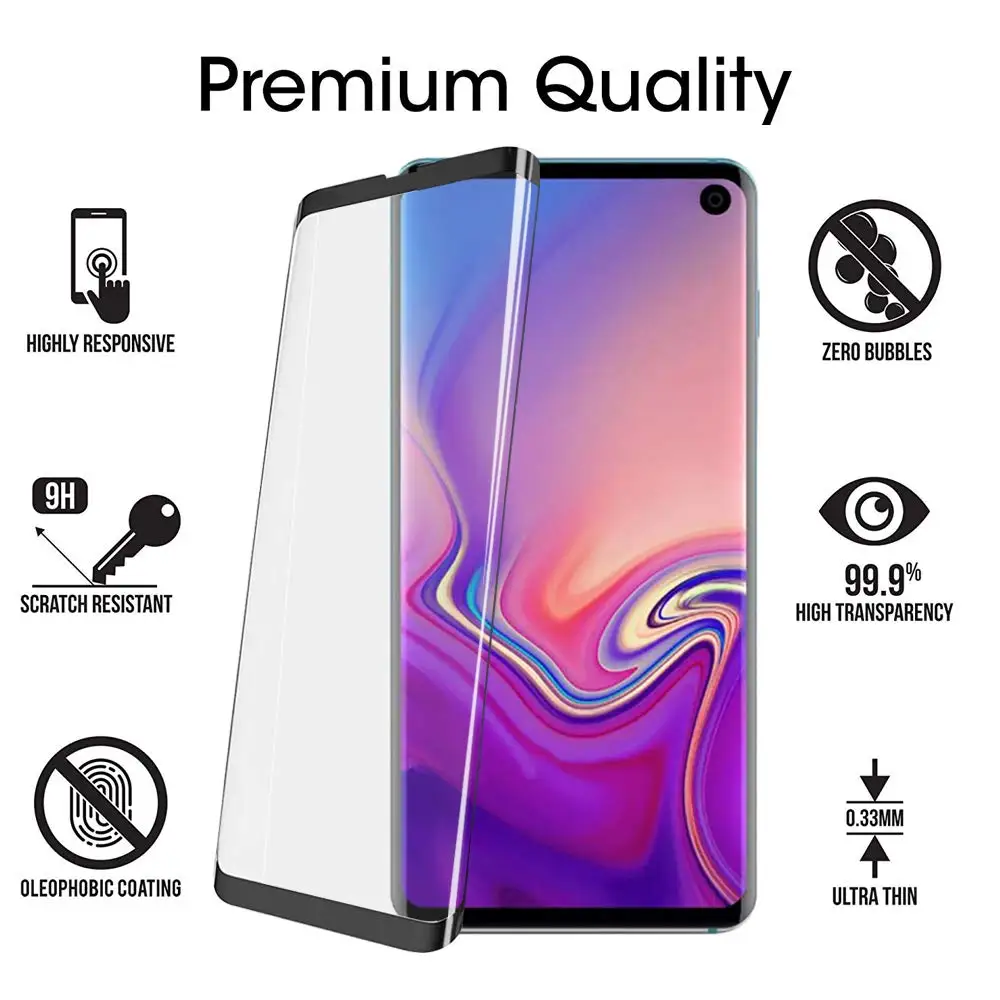 For Samsung Galaxy S10 Screen Protector 9h Hardness Tempered Glass Film ...