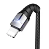 wholesale for iphone X charger cable nylon braided led usb sync cable