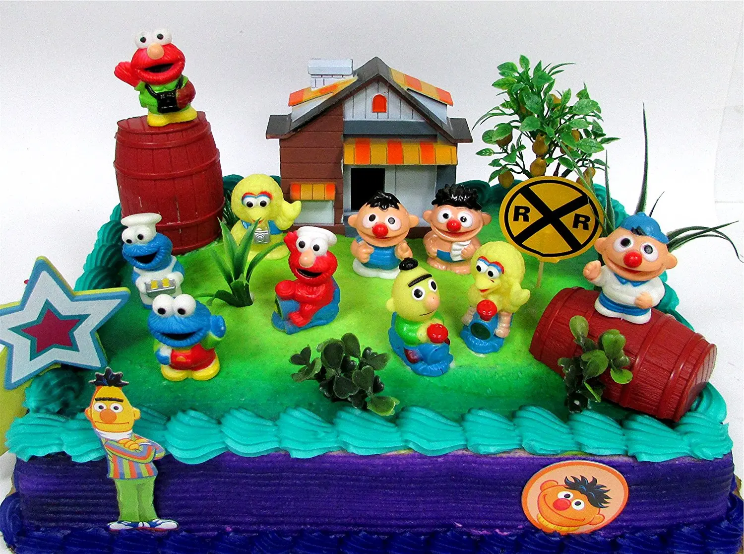 Buy Sesame Street Cake Topper Puzzle and Elmo Candle in Cheap Price on