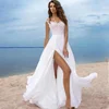 Chiffon Lace Backless Fiber Optic Ruffle Wedding Dress New Wedding Dress