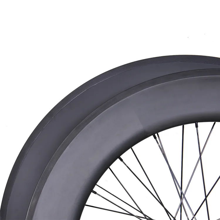700c Carbon Fiber Road Bicycle Wheels Clincher Rim Road Bike 88mm Depth