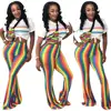 Women multicolor Soft Trousers Winter Pants flared high-waisted trousers A8255