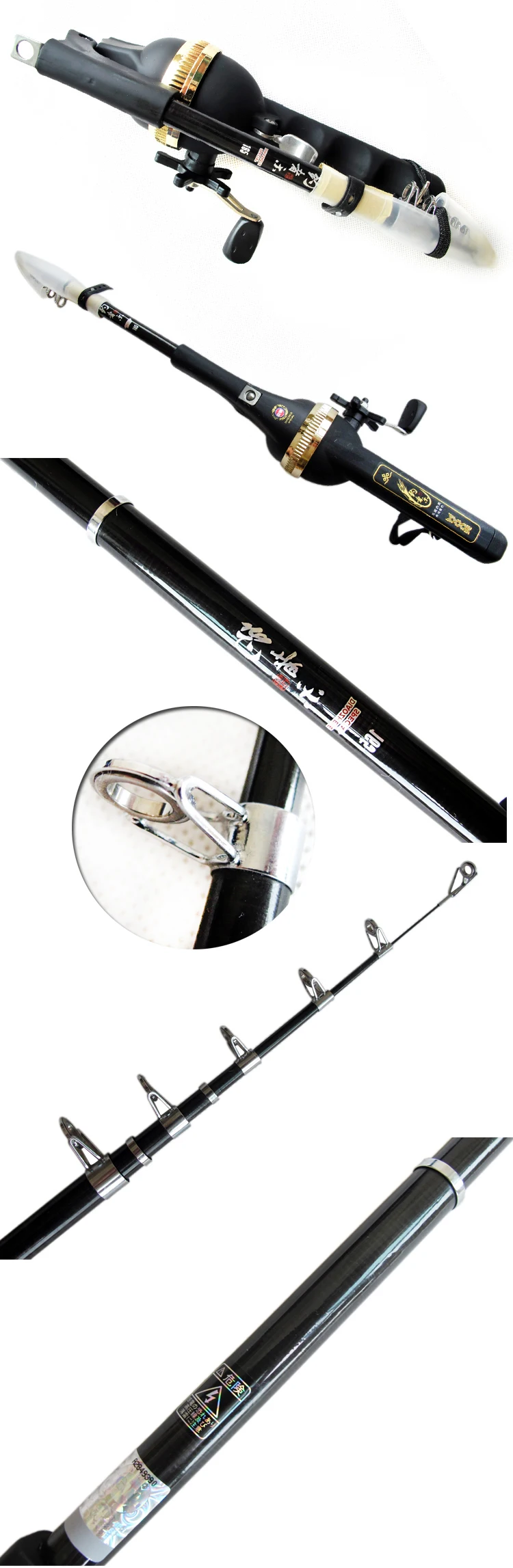 What is Guangwei Folding Fishing Rod Foldable Carbon Fiber Telescopic Fishing  Pole Rod