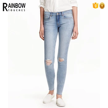 rainbow ripped jeans