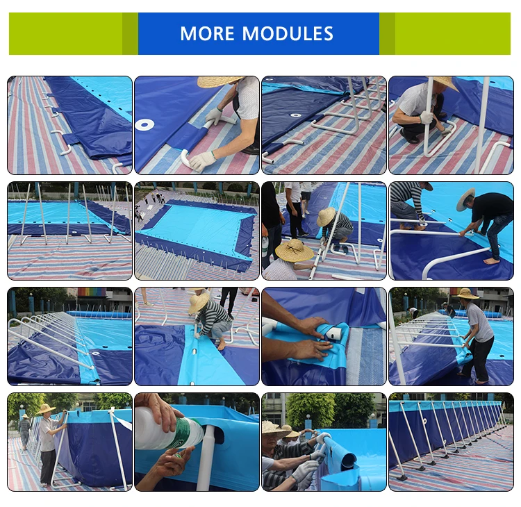 Summer Outdoor Metal Steel Frame Swimming Pool Equipment