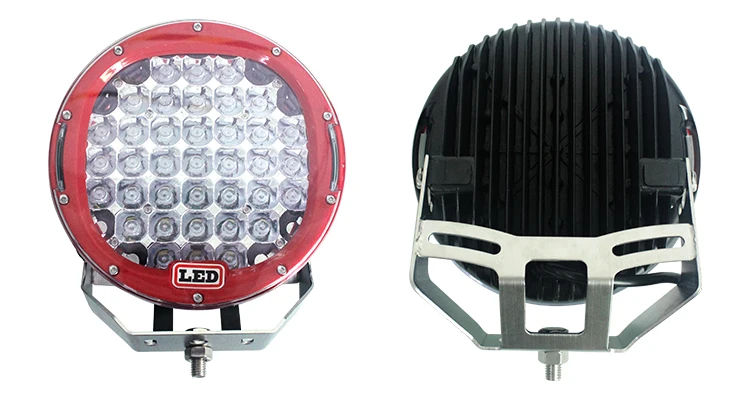 9inch 185w Brightest LED Work Driving Light - Round - 16000lm - Spot Flood - for Truck SUV Off-road Boat Driving Cars Vehicles