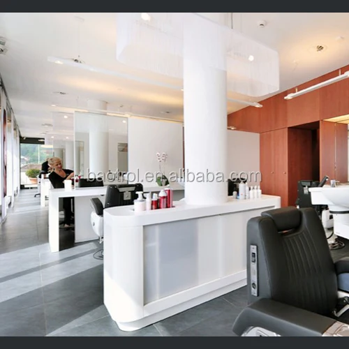 Beauty Solid Surface Hair Salon Desk/marble Stone Hair Salon Table And