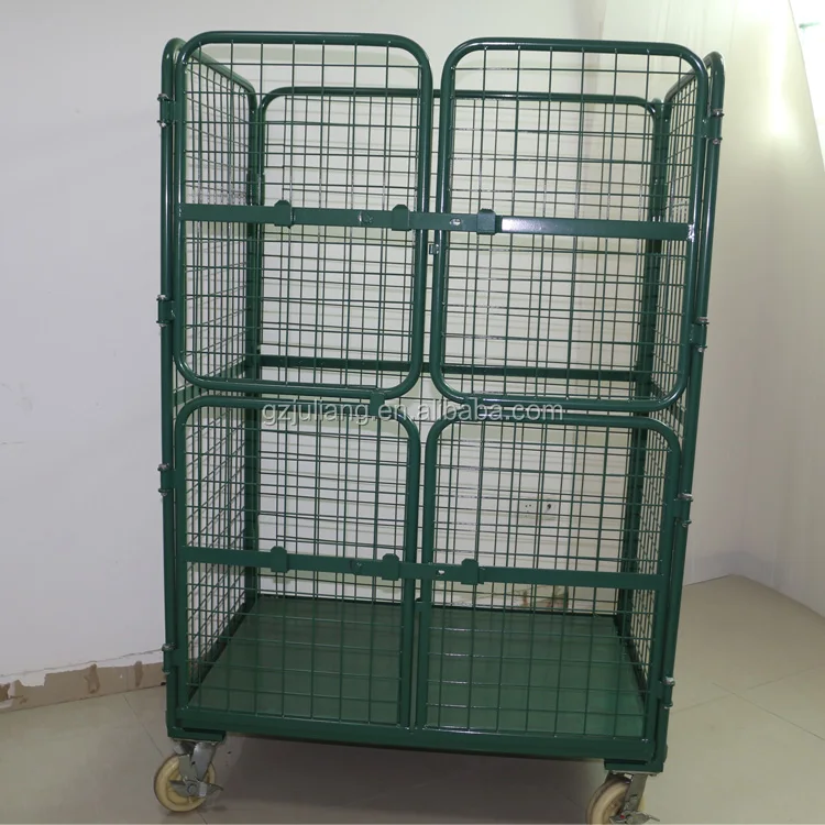 Industrial Storage Roll Container Cages Trolleys - Buy Cage Trolley ...