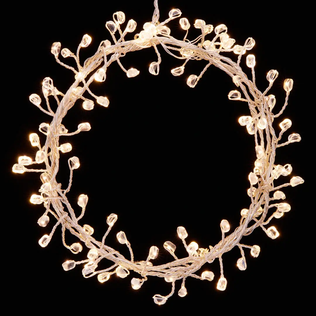copper cluster string lights