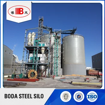 1000t 5000t 10000t Steel Concrete Foundation Flat Bottom Silo - Buy