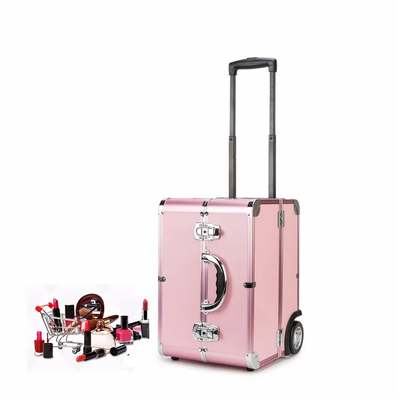 trolley cosmetic vanity case