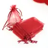 China new products custom transparent small drawstring mini organza pouch for sachet