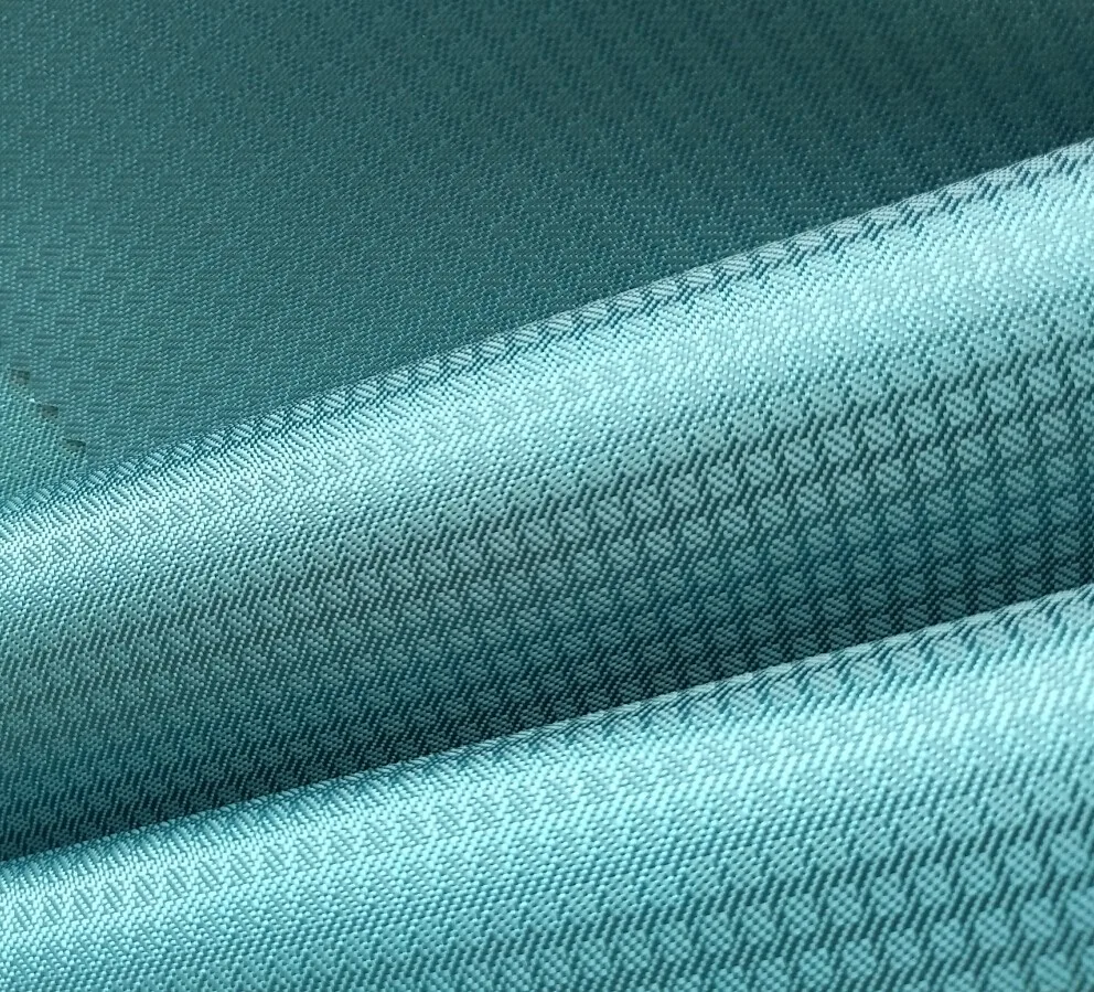 Water Resistant 300d 130gsm Polyester Jacquard Oxford Fabric With Pu