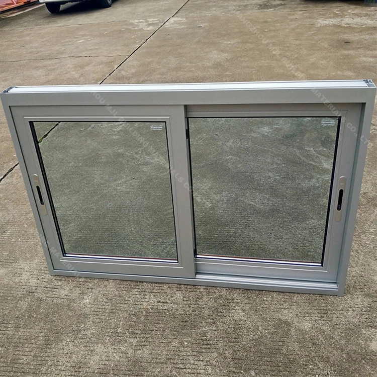 Powder Coated Office Interior Aluminium Frame Sliding Glass Window
