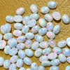 Tiny Loose Stone Oval Shape 3*4mm Synthetic White Opal Cabochon