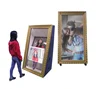 55 inch photo booth touch screen mirror all in one computer with photo printer