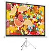 100" 4:3 HD Tripod Stand Projector Screen Home Office Portable Pull Up Foldable Projector Screen