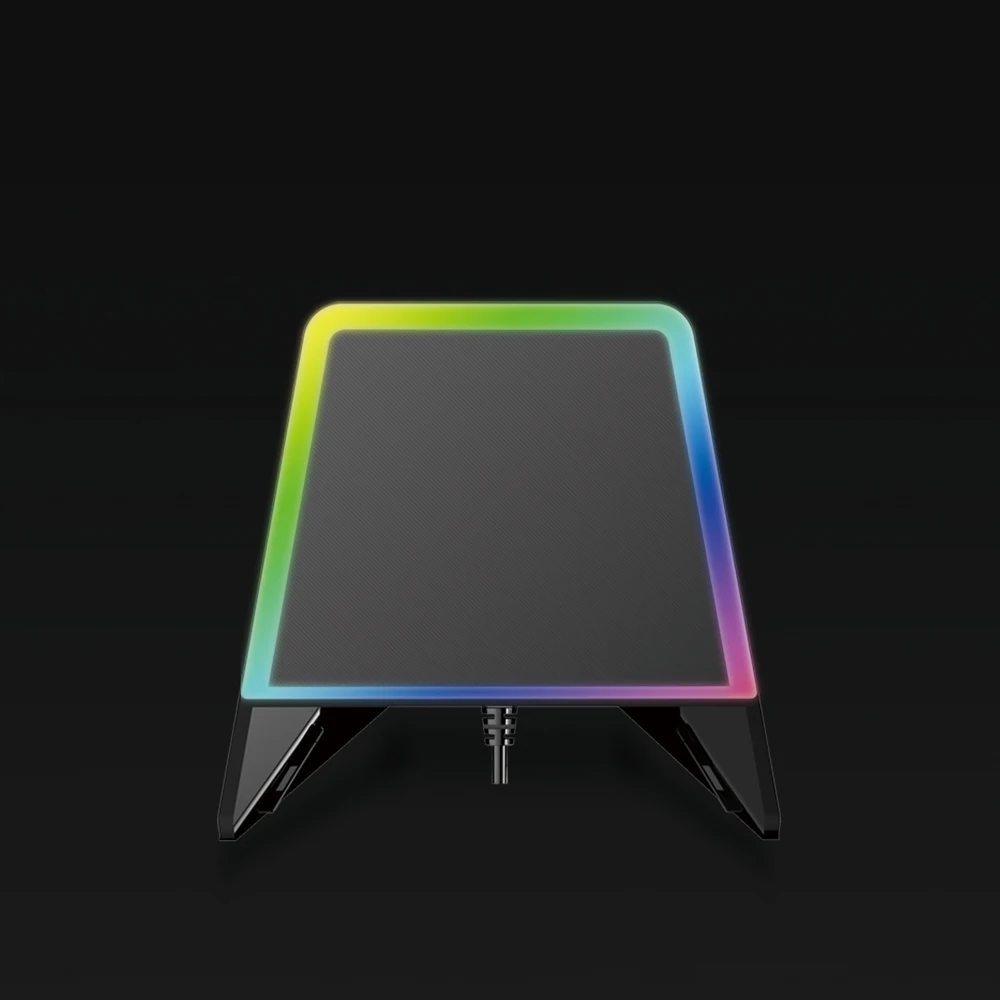 rgb headset stand with wireless charging