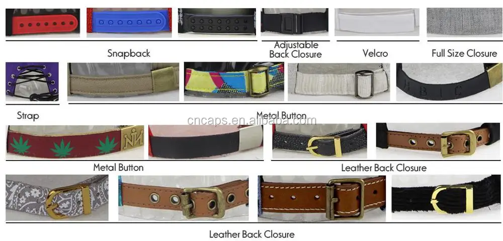 belt strap back hats