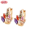 2018 Handmade Party Fringe Rose Gold Moonstone Loop Earrings