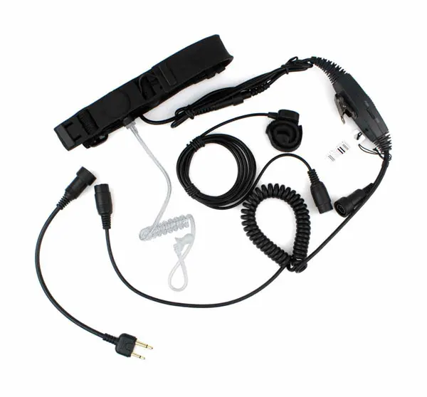 2 Pin Ptt Vox Adjustable Volume Throat Or Forehead Mic For Icom F3 F4 ...