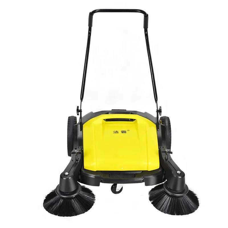Easy Home Cordless Asphalt Road Hand Push Cleaning Sweeper And Ground Floor Sweeper For Sidewalk