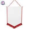 Cheap custom satin polyester mini wall hanging rectangle triangle soccer team football club pennant flag
