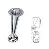 Modern Die Casting Chrome Sofa Metal Leg Extenders for Sofa