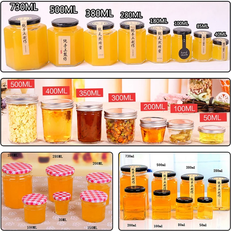 Cheap 100ml550ml Wide Mouth Glass Mason Jars For Jam Food Storage