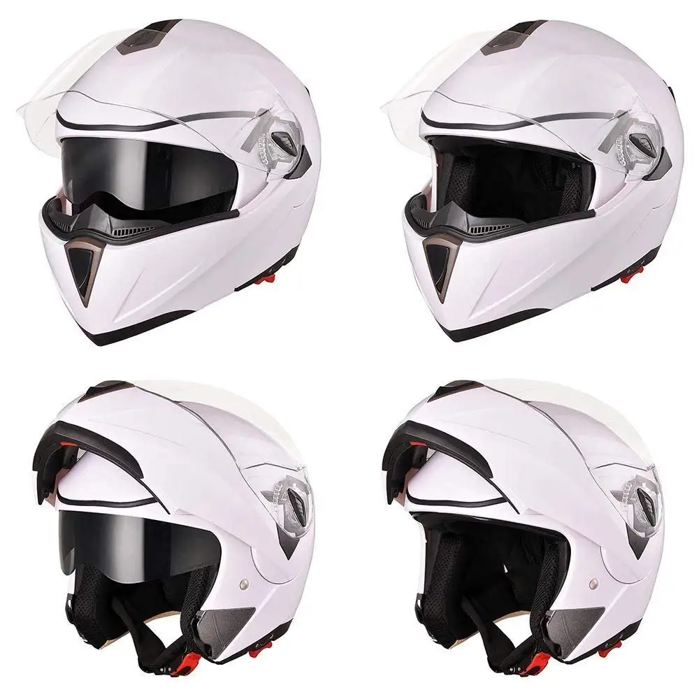 Distinct Name: Metallic White//Black Size: 2XS N445277920219 Helmet Type: Modular Helmets Helmet Category: Street Primary Color: White Nolan N-44 N-Com Tech Helmet Gender: Mens//Unisex