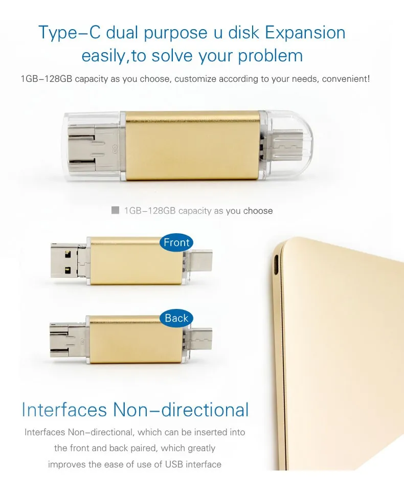 Usb 2.0 Type C Flash Drive Otg Usb-c Memory Stick U Disk 32gb - Buy ...